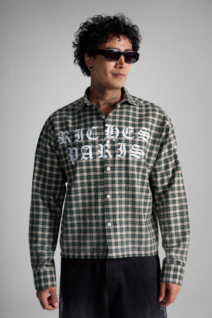 Chemise strass green