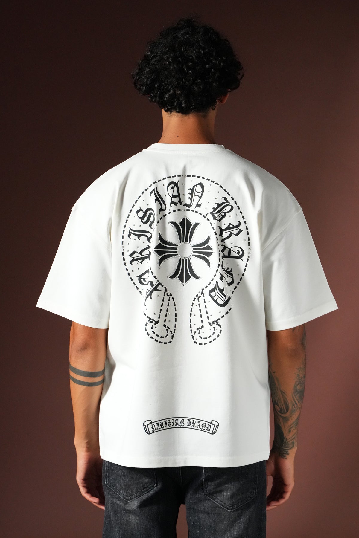 T-shirt Chrome White