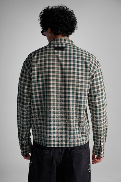 Chemise strass green