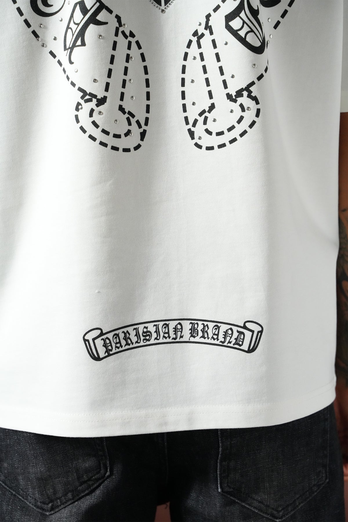 T-shirt Chrome White