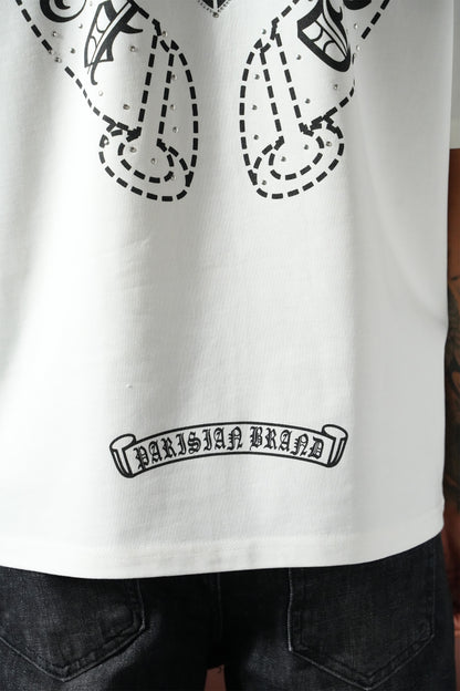 T-shirt Chrome White