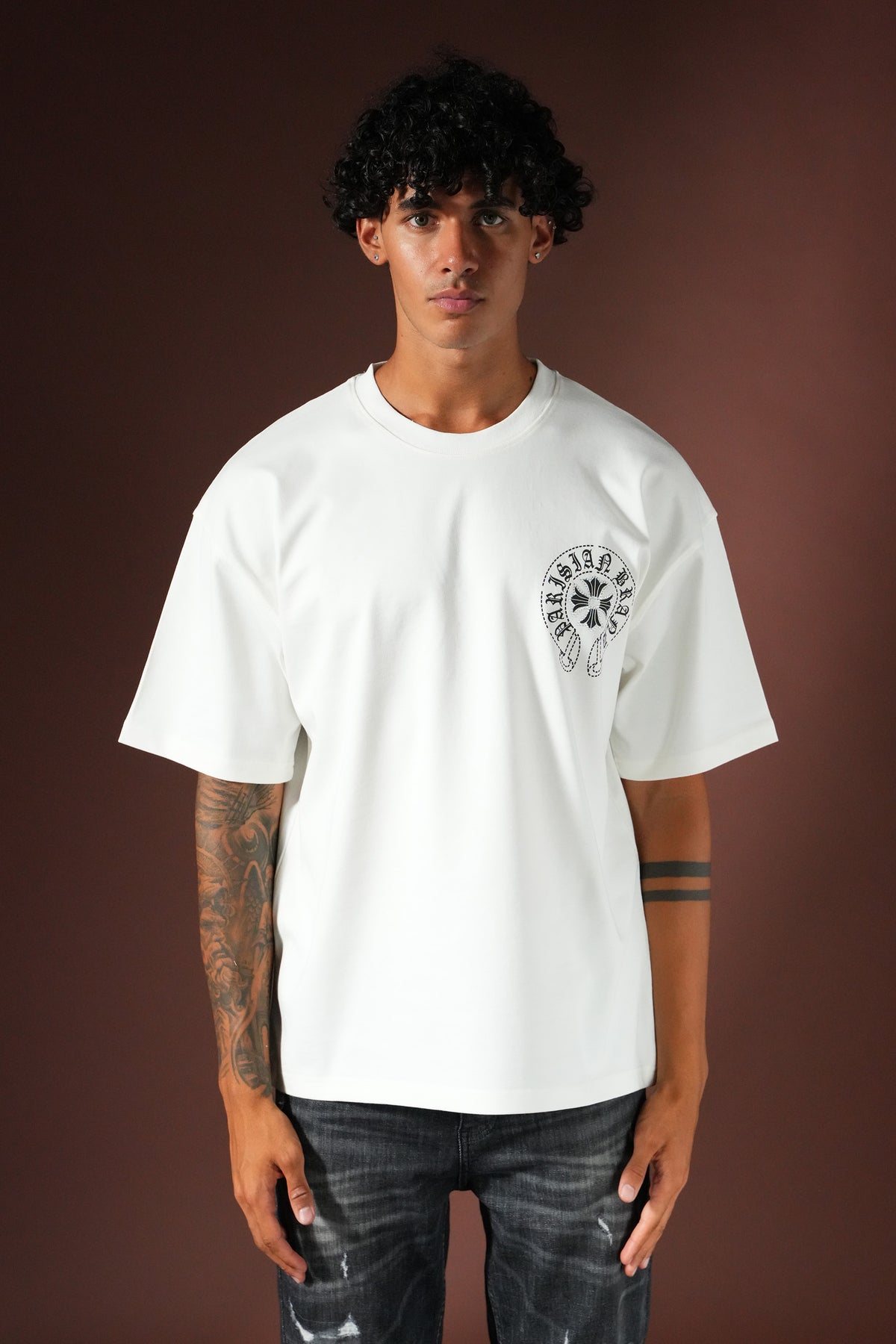 T-shirt Chrome White