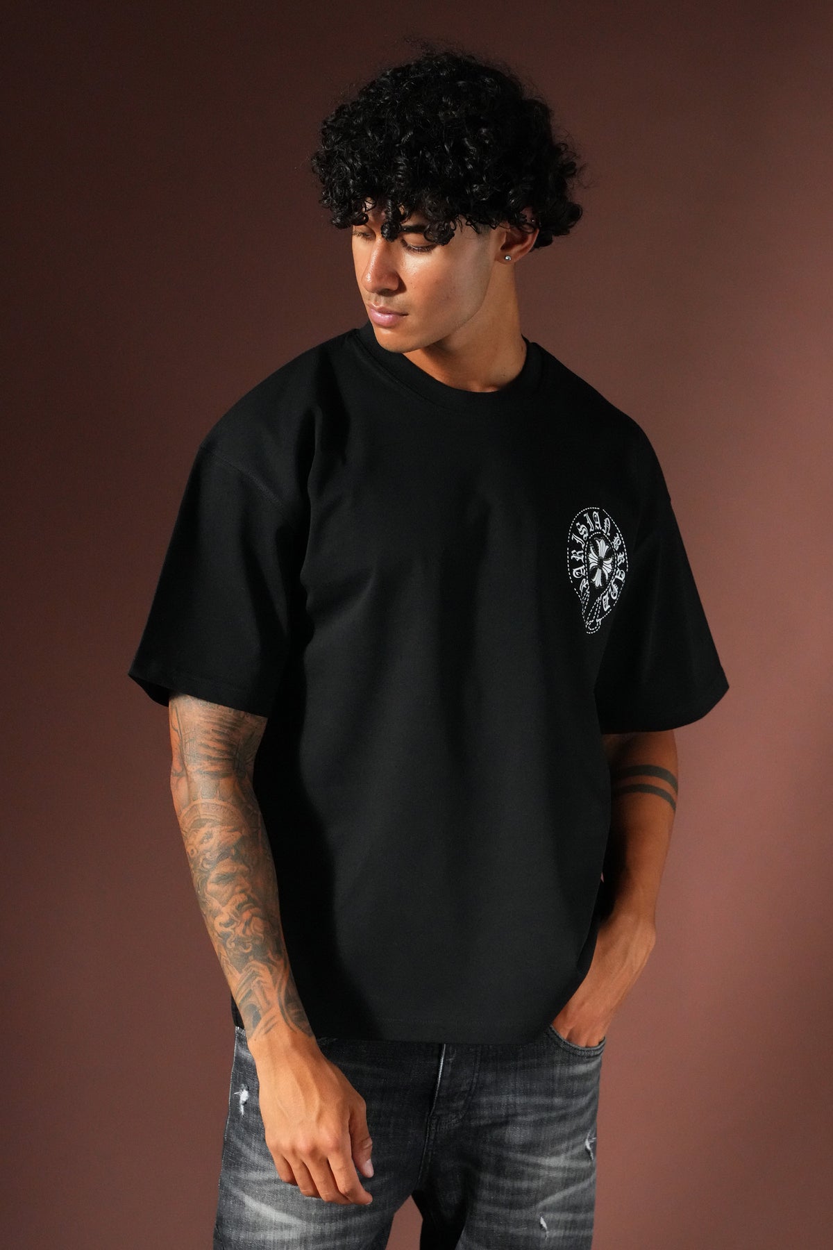 T-shirt Chrome Black
