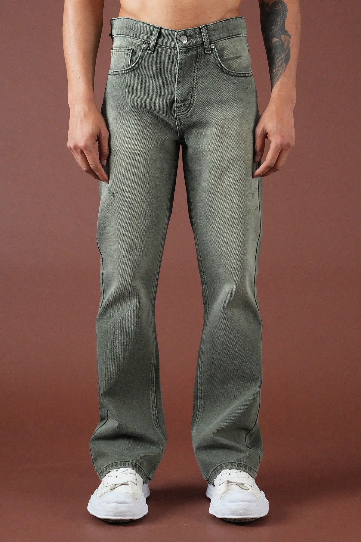 Jean Flare Green