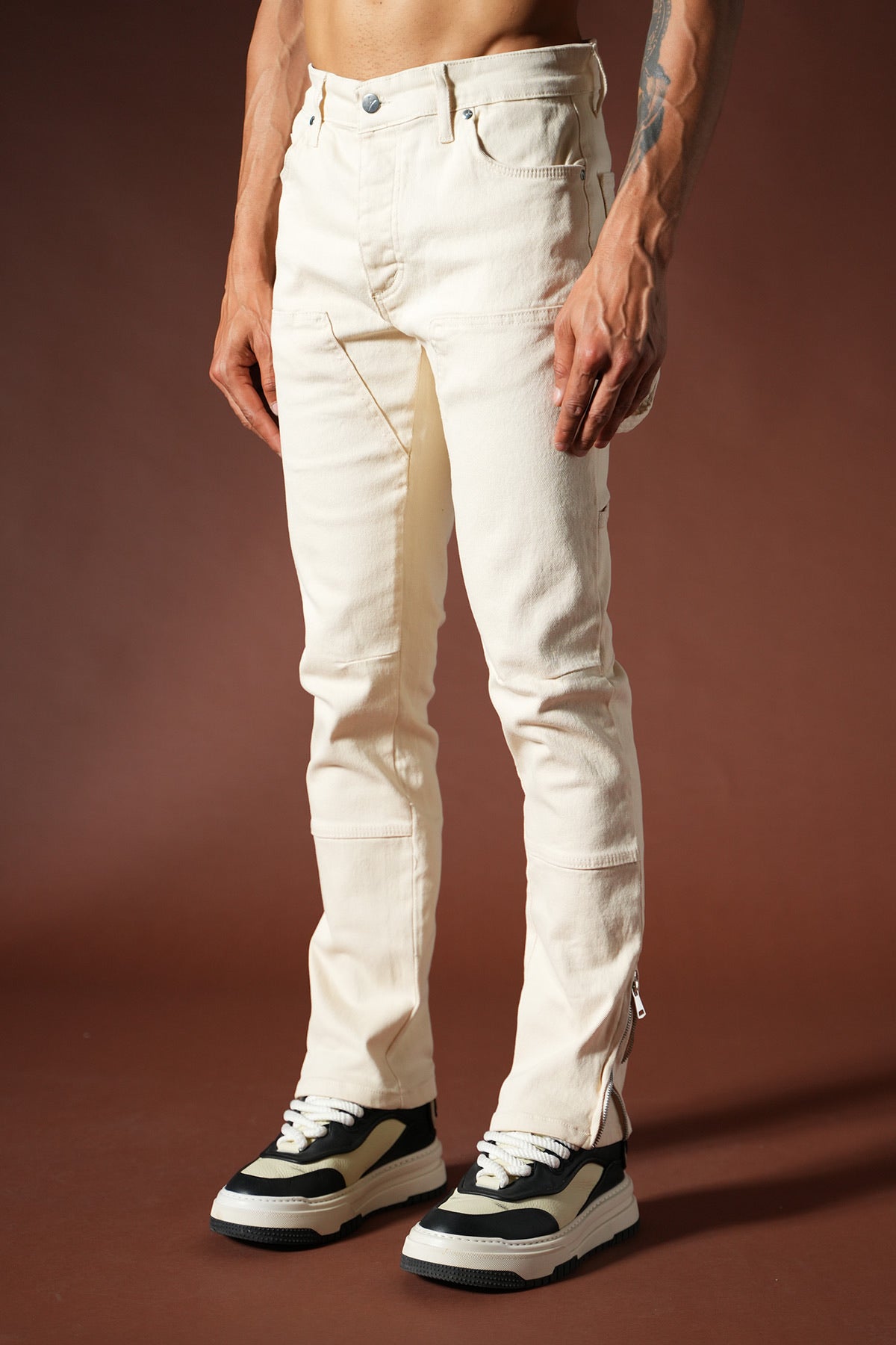 Jean Flare Beige