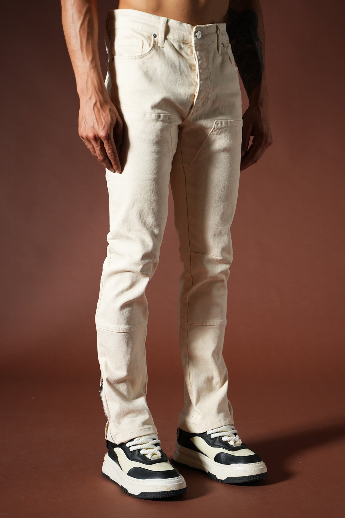 Jean Flare Beige