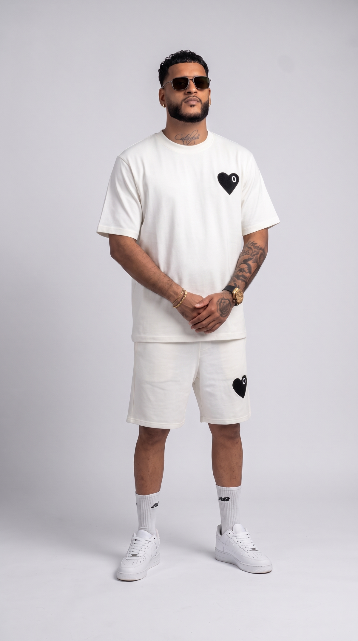 Ensemble Coeur White